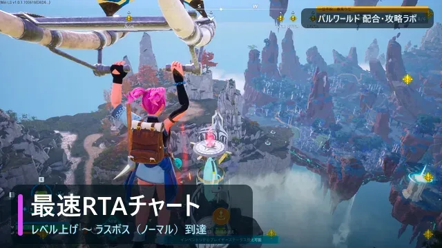 最速RTAチャート（天陽郷）
